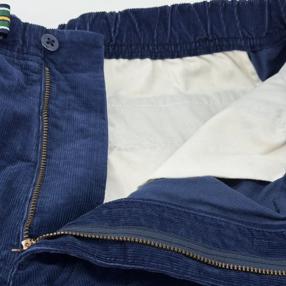Polo Ralph Lauren Shorts Mens XL Navy Blue Classic Fit Corduroy Belted 6